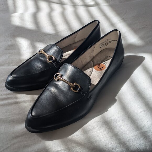 Cliffs By White Mountain Maria Pointed Toe Loafer Black Size 7.5 Women - Picture 1 of 9